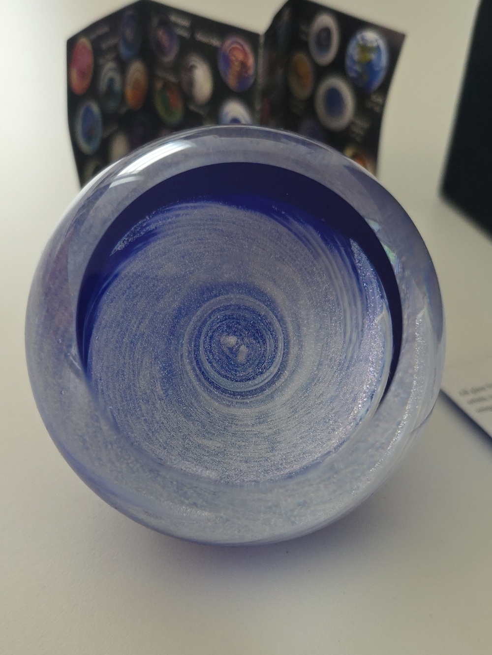 Glass Eye Studio Andromeda Celestial Paperweight